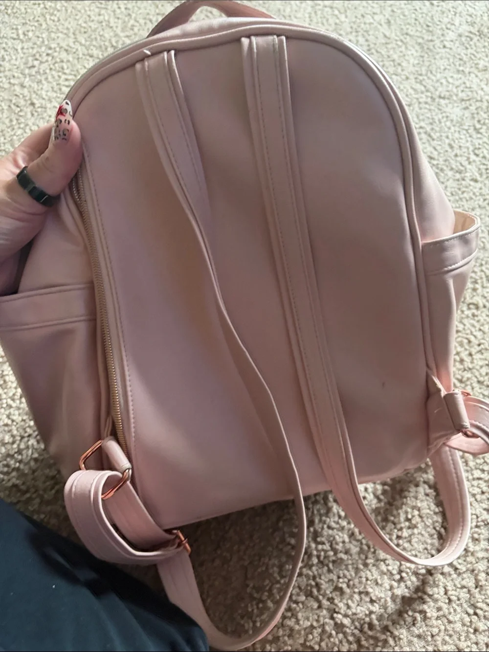 Itzy Ritzy Mini Boss Bag— Blush Pink Leather PLAY CONDITION